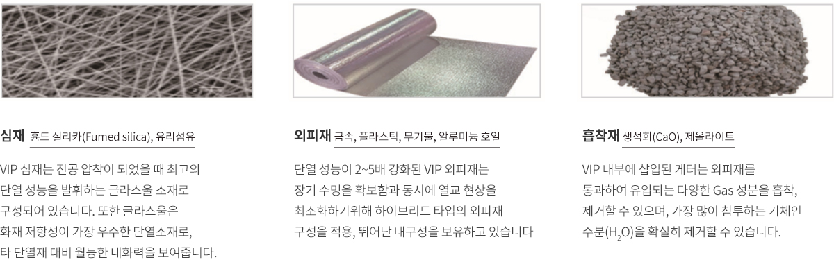 진공단열재 구성 성분